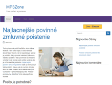 Tablet Screenshot of mp3zone.sk